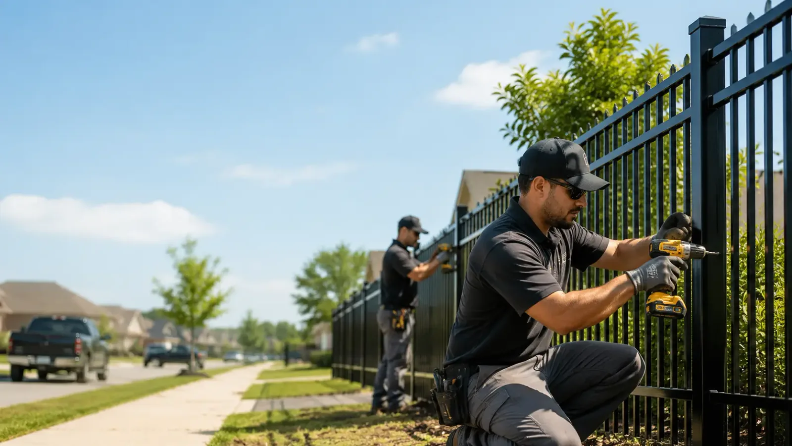 Metal Fence Installation in Bend, TX